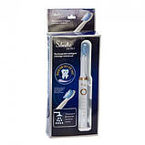 Електрична звукова зубна, Звукова електро щітка, Електрощитка зубна щітка на батарейках OX-27, фото 6