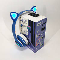 Bluetooth вільні блютуз навушники для дітей Cat VZV 23M, Навушники-котячі з підсвічуванням і Bluetooth CL-54