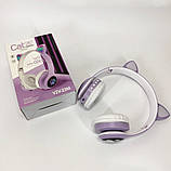 Хороші навушники з котячими вушами Cat, Навушники з вушками котика для дівчаток, Гарнітура котячі вушка TV-69, фото 4