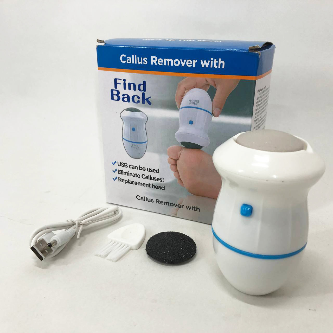 Тертки для шліфів Pedi Vac Callus Remover With, Пилка для педикюру для ніг, Шліфувальна пемза VZ-477 для п'ят