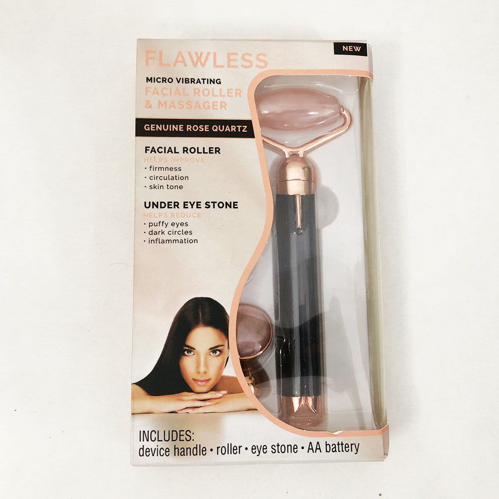 Масажер ролик електричний для особи Facial Roller Massager. EI-322 Колір чорний