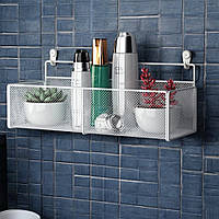 Полиця у ванну у формі кошика металева 400х155х155мм