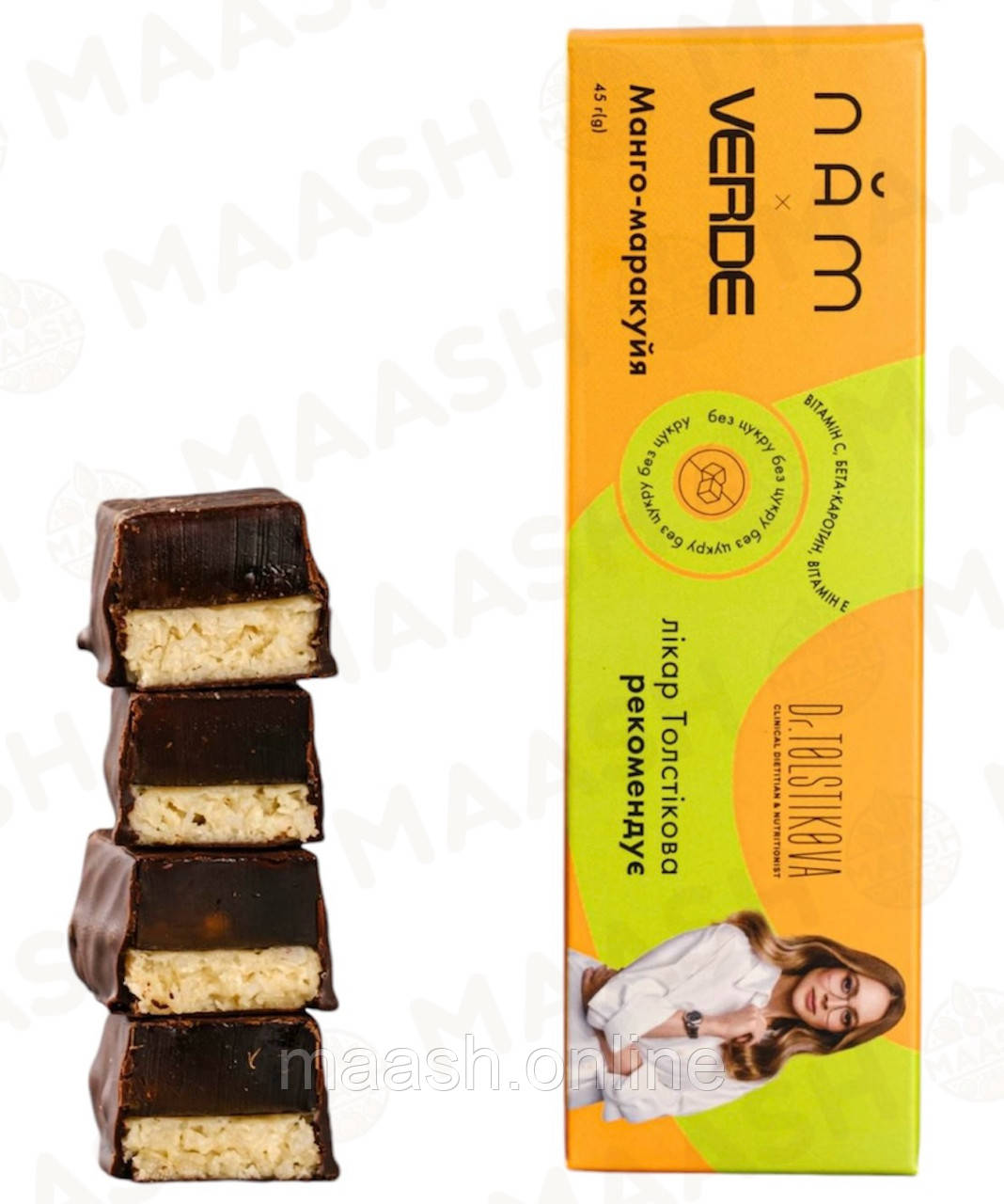 Батончик Манго Маракуя VERDE, 45г