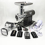 М'ясорубки для ковбасок MAGIO, Електром'ясорубка для дому М'ясорубка електрична їдальні KX-69, фото 8