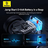 Автомобільний пусковий пристрій з компресором Baseus Super Energy Car Jump 4-in-1 Car Jump Starter Black, фото 5