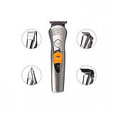 Практична машинка для стрижки волосся Pro, Електрична машинка для стрижки з насадками ND-87, фото 3