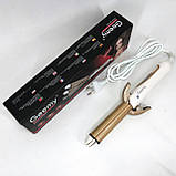 Конусна плойка для завивки та укладання, Плойка для накрутки локонів Стайлер завивки KD-64, фото 3