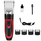 Багатофункціональний тример для стрижки волосся і тіла GEMEI GM-550, Домашні машинки для стрижки LX-68, фото 7