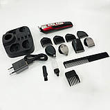 Електробритва для стрижки голови GEMEI, Машинка для стрижки посіченого волосся Тример вусів AC-79, фото 5