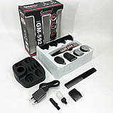 Електробритва для стрижки голови GEMEI, Машинка для стрижки посіченого волосся Тример вусів AC-79, фото 6