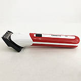 Машинка для стрижки GEMEI GM-702. Колір червоний VD-34, фото 10