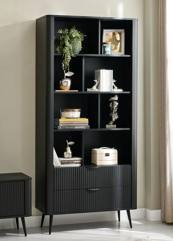 Стелаж Lante з 2 шухлядами Чорний ТМ Perfect Home Польща