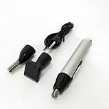 Бездротова електробритва GEMEI GM-3107 3в1, Бритви акумуляторні, Бритва для бороди електронна HF-44, фото 9