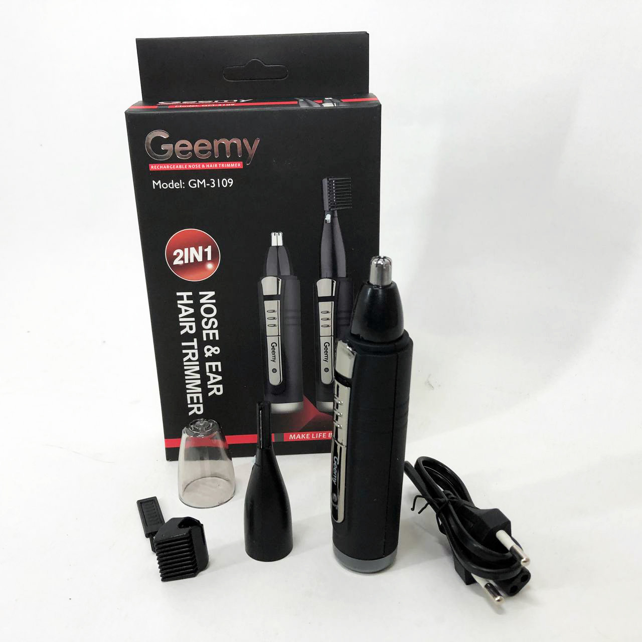 Портативна бритва GEMEI, Машинка для видалення волосся на обличчі, Професійна бритва, Тример для бороди YR-43, фото 1