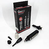 Портативна бритва GEMEI, Машинка для видалення волосся на обличчі, Професійна бритва, Тример для бороди YR-43, фото 7