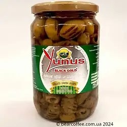 Yunus black gold оливки гриль зі спеціями в олії 650 г Туреччина, Оливки та маслини