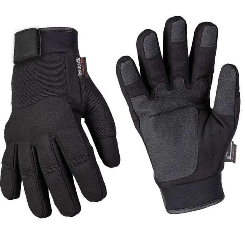 Рукавички зимові з мембраною Mil-tec 12520802 Чорні Gloves Winter Thinsulate - розмір S, фото 1