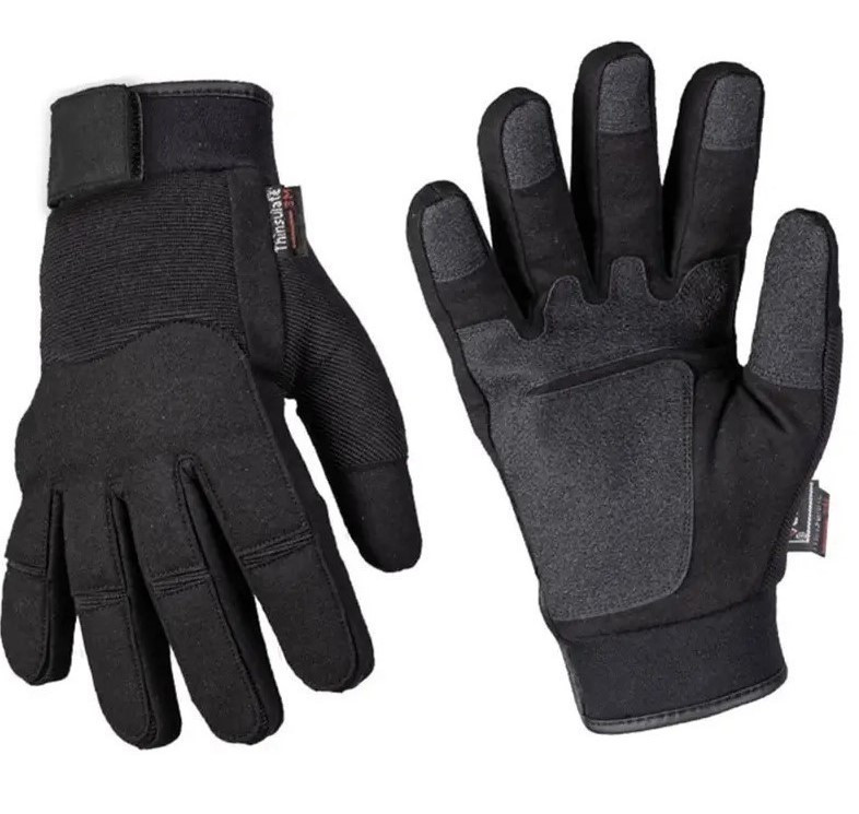 Рукавички зимові з мембраною Mil-tec 12520802 Чорні Gloves Winter Thinsulate - розмір M, фото 1