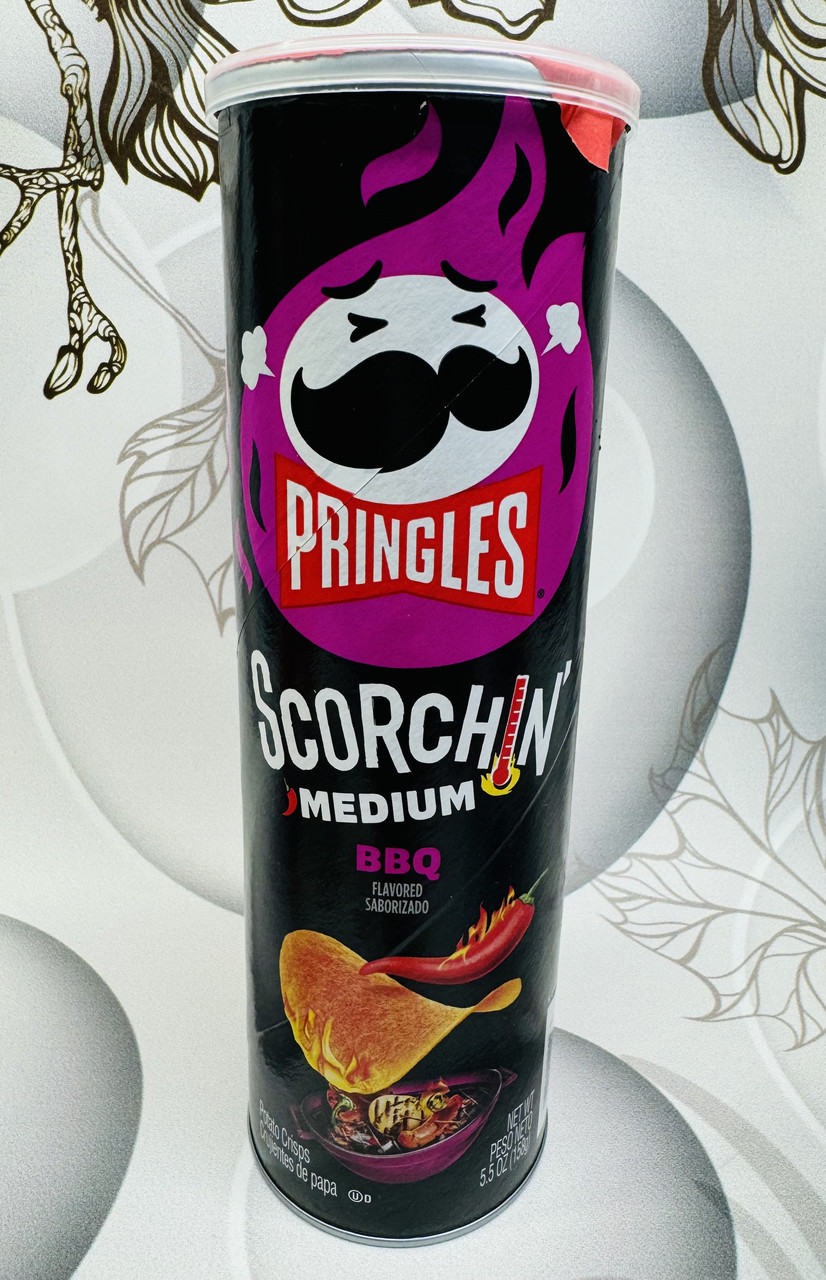 Гострі чіпси PRINGLES Scorchin Барбекю