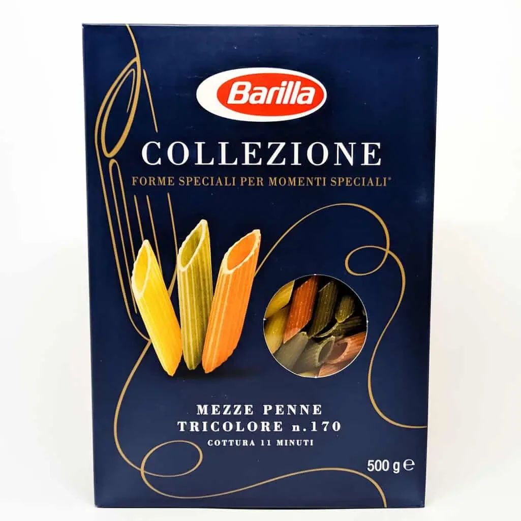 Паста Barilla Mezze Penne Tricolore пера кольорові 500 грам