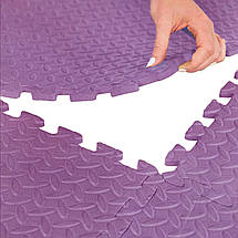 Мат-пазл (ластівчин хвіст) Cornix Mat Puzzle EVA 120 x 120 x 1 см XR-0232 Purple Poland, фото 3