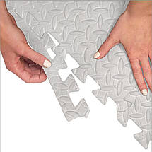 Мат-пазл (ластівчин хвіст) Cornix Mat Puzzle EVA 120 x 120 x 1 см XR-0233 White Poland, фото 5