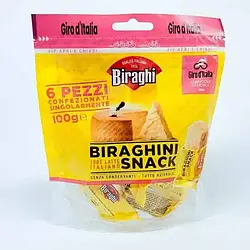 Сир твердий для перекусу Gran Biraghi Biraghini Snack 100 г Італія Сирний снек 12 міс 32%