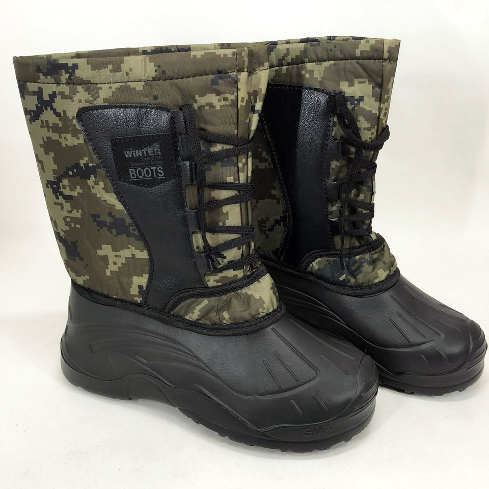 Чоловічі гумові чоботи з гуми, Зручні черевики для роботи, Чоловічі робочі черевики DE-21, фото 1