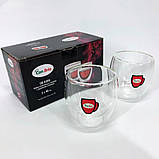 Скляні чашки для напоїв з подвійними стінками Con, Набір чашок з подвійним дном RK-74, фото 4