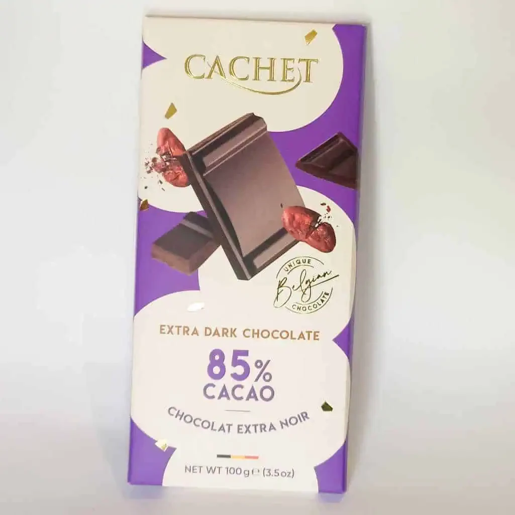 Cachet Extra dark chocolate 85% cacao ектра чорний шоколад 100г, фото 1