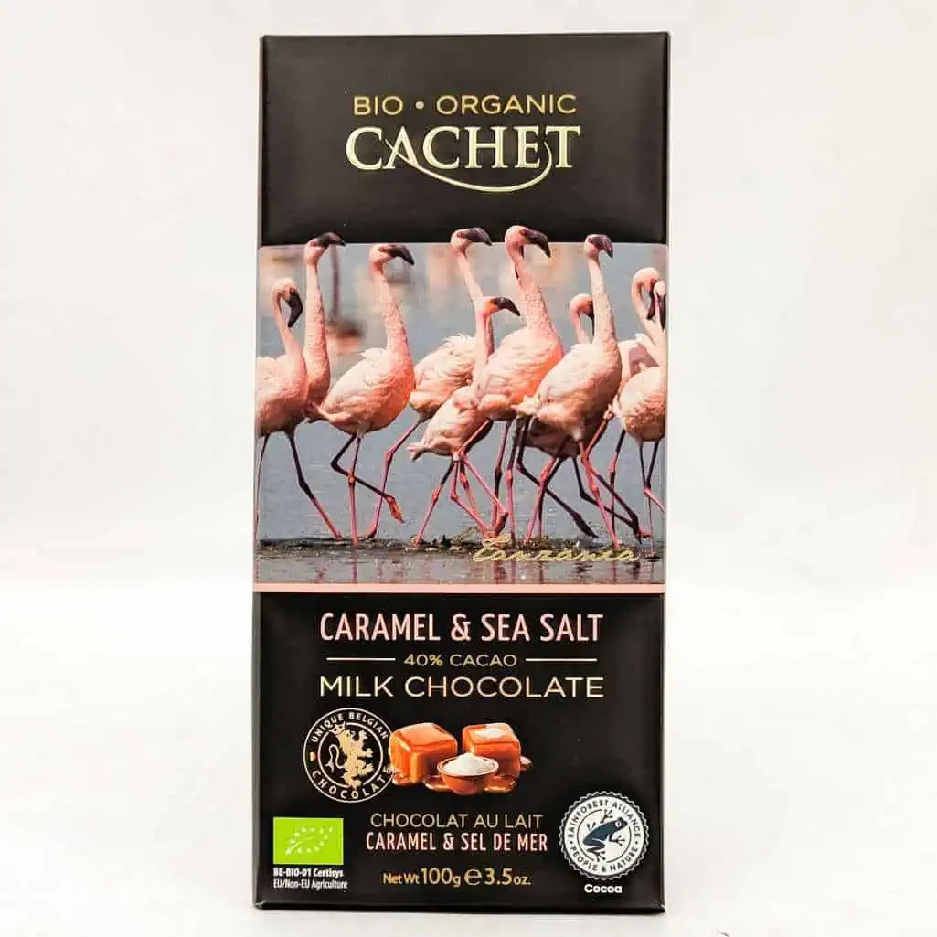 Бельгійський молочний шоколад з карамеллю та сіллю Cachet Caramel and Sea Salt 90 г Бельгія