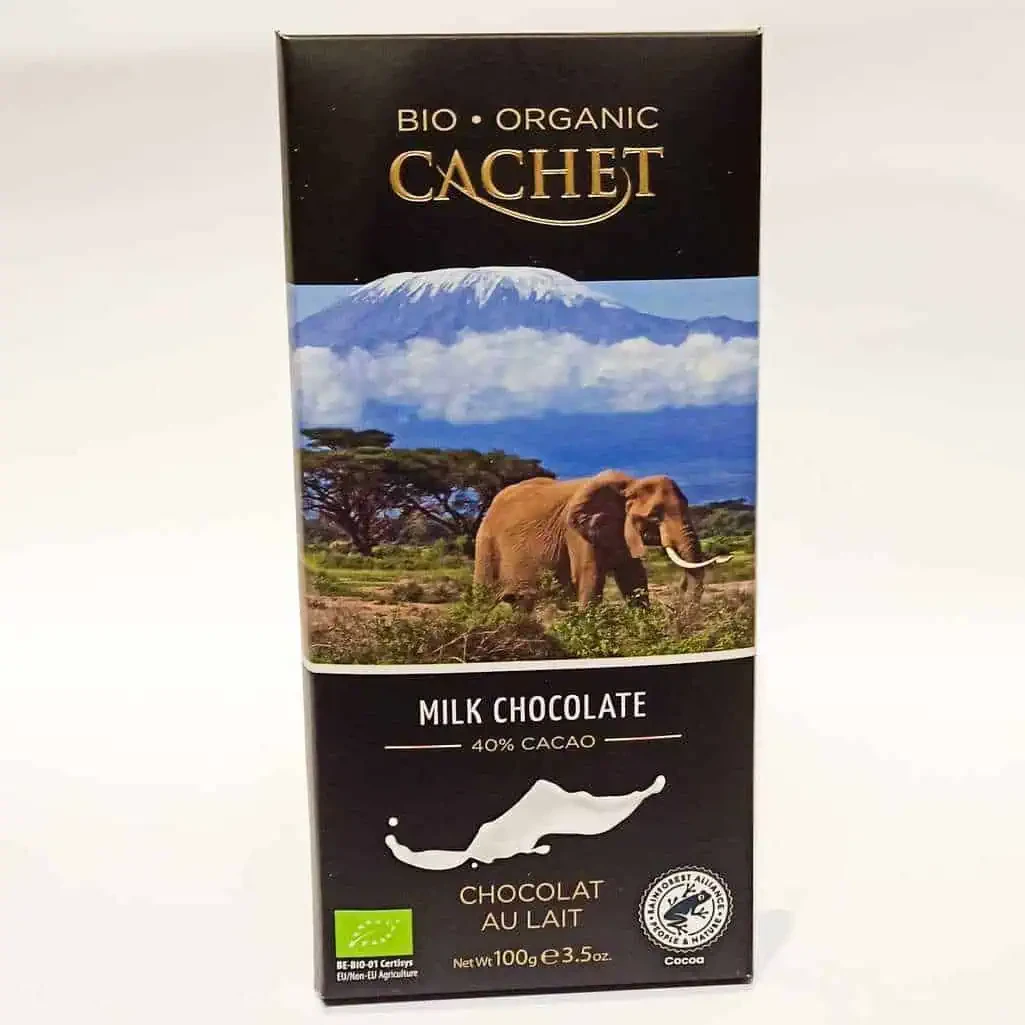 Бельгійський молочний шоколад Cachet Bio Orgamic Milk Chocolate 90 грам