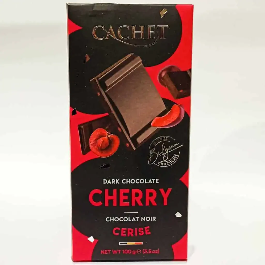 Cachet Chery Dark Chocolate чорний шоколад вишнею 100 г Бельгія, фото 1
