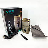 Бритва чоловіча електрична акумуляторна електробритва, Професійна бритва професійна для гоління XZ-13, фото 4