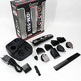 Тример для бороди від батарейок GEMEI, Бездротові машинки для стрижки Електробритва стрижки голови CH-40, фото 5