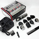 Тример для бороди від батарейок GEMEI, Бездротові машинки для стрижки Електробритва стрижки голови CH-40, фото 4