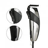 Машинка для стрижки для дому VGR, Тример для скронь Тример бороди від батарейок WA-96, фото 3