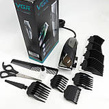 Машинка для стрижки для дому VGR, Тример для скронь Тример бороди від батарейок WA-96, фото 4