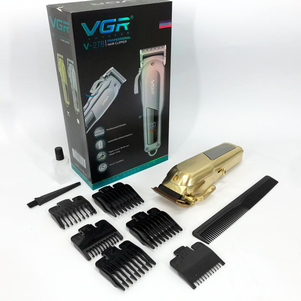 Машинка для стрижки vgr V-278 GOLD, Машинка для стрижки чоловіча, Тример LE-444 для вусів