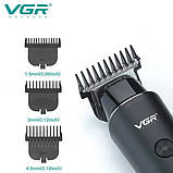 Відмінна машинка для стрижки волосся, Професійний тример з насадками, Набір для стрижки з зарядкою VY-77, фото 7
