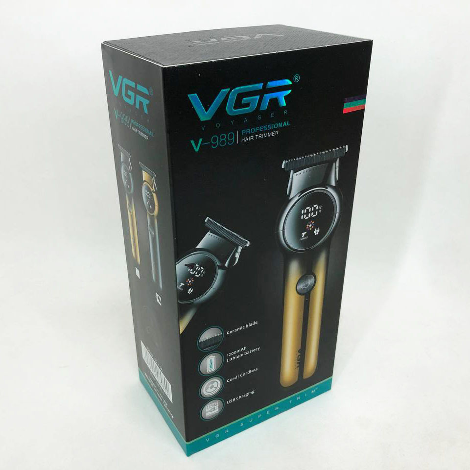 Машинка для стрижки бороді VGR V989, Хороший бездротовий триммер, CN-430 Професійна електробритва, фото 1
