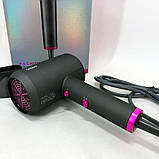 Сучасний фен для укладання VGR V-400 2000 Вт, Фен для жорсткого волосся волосся з дифузором ZT-10, фото 4