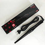 Щипці для завивки волосся краще DOMOTEC, Конусні плойки для завивки волосся Насадка локонів TC-55, фото 6