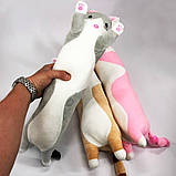 Кіт батон іграшка для сну 50, Іграшка кіт-батон без шкідливих речовин, Подушка у вигляді кота SL-46, фото 2