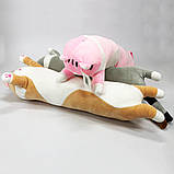 Кіт батон іграшка для сну 50, Іграшка кіт-батон без шкідливих речовин, Подушка у вигляді кота SL-46, фото 3