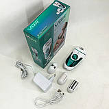 Тример для жінок, Щітка для чищення п'ят, Електрична щітка п'ят Депілятор електричний домашній KY-93, фото 4