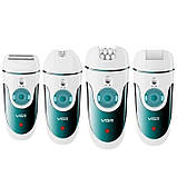 Тример для жінок, Щітка для чищення п'ят, Електрична щітка п'ят Депілятор електричний домашній KY-93, фото 2