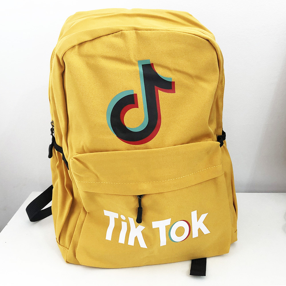 Рюкзак молодіжний Тік ток TikTok. Колір жовтий PO-38, фото 1