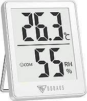 Цифровий термометр-гігрометр DOQAUS, кімнатний термометр зі значком комфорту, монітор температури та вологості