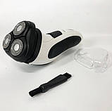 Портативна бритва, Бритва для бороди електронна, Машинка для видалення волосся на обличчі JW-72, фото 6